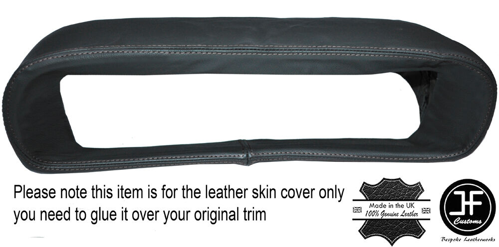 GREY STICH BINNACLE HOOD CLUSTER GREY LEATHER COVER FITS DELOREAN DMC-12 91-83