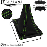 GREEN STITCHING LEATHER GEAR + METAL FRAME FITS TOYOTA CELICA TA40 RA40 77-81