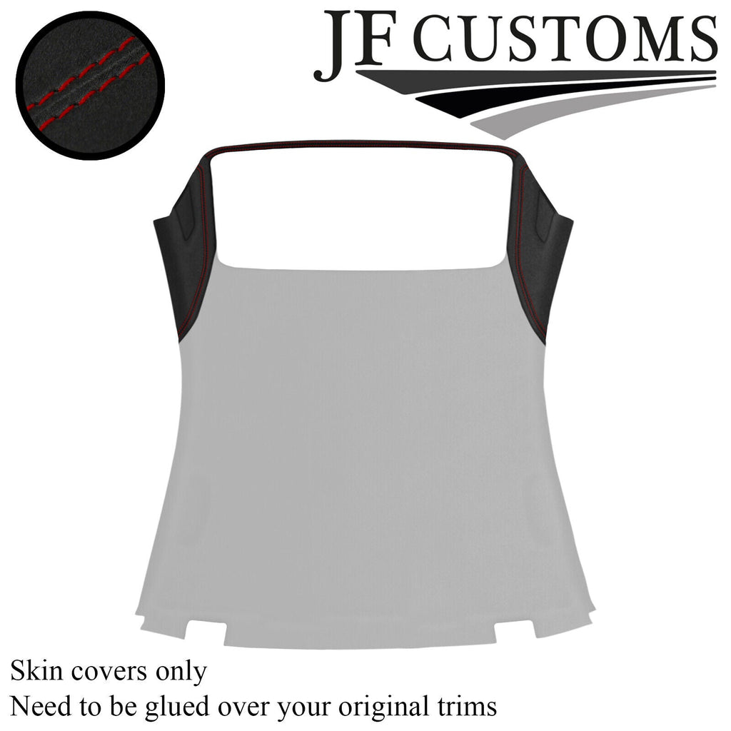 D RED STITCH D GREY SUEDE 2X C PILLAR+TRIM HARD ROOF COVER FOR BMW E46 CABRIO