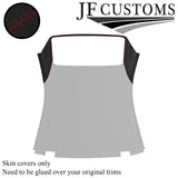 D RED STITCH D GREY SUEDE 2X C PILLAR+TRIM HARD ROOF COVER FOR BMW E46 CABRIO