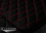 RED DIAMOND STITCH TARGA HEADLINER SUN SHADE LEATHER COVER FOR CORVETTE C6