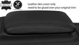 BLACK STITCH TOP GRAIN LEATHER ARMREST LID COVER FOR LEXUS IS200 IS300 98-05
