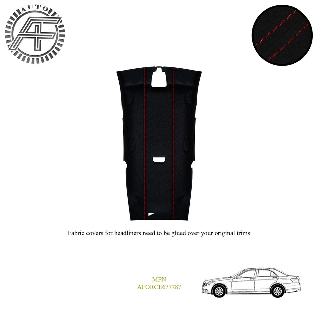 LUXE SUEDE HEADLINER COVER FITS MERCEDES E-CLASS W212 4 DOOR SEDAN 2009-2016