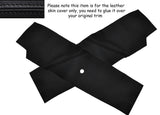 BLACK STITCH 2X B PILLAR TRIM SKIN COVER FITS VW GOLF MK1 JETTA CABRIO EARLY