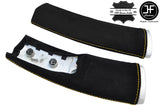 YELLOW STITCH 2X DOWN TUBES SUEDE COVERS FITS BMW MINI COOPER S R50 R53 01-06