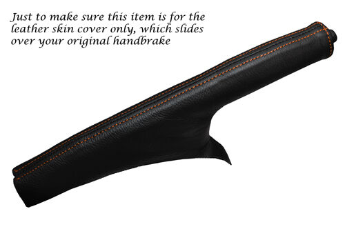 ORANGE STITCHING FITS NISSAN JUKE 2010-2013 + LEATHER HANDBRAKE GAITER ONLY