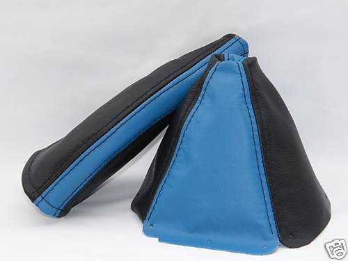 FITS MAZDA MX5 MK1 OR MK2 2 TONE GEAR & HANDBRAKE GAITERS CUSTOM NEW MADE IN UK