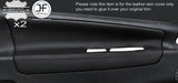 BLACK STITCH 2X FRONT DOOR CARD LEATHER COVERS FITS PEUGEOT 207 07-13 3 DOOR