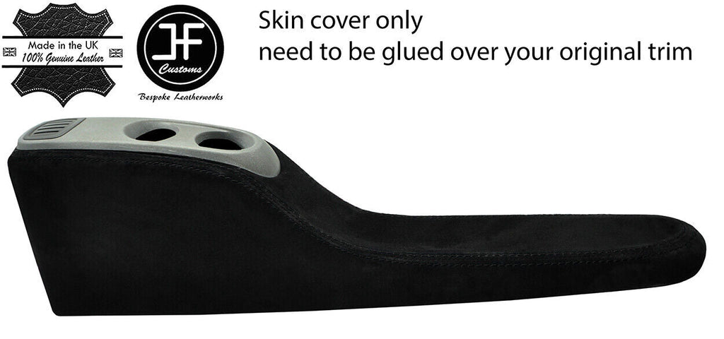 BLACK STITCH CONSOLE TUNNEL SUEDE COVER FOR SMART FORTWO 451 2007-2014