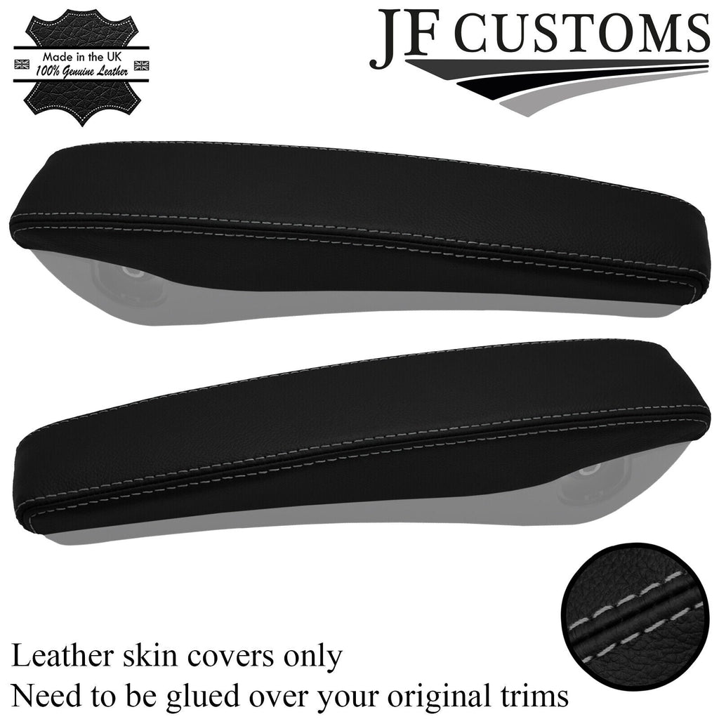 GREY STITCH LEATHER 2X ARMREST LID COVER FOR MERCEDES VITO VIANO W447 14-21