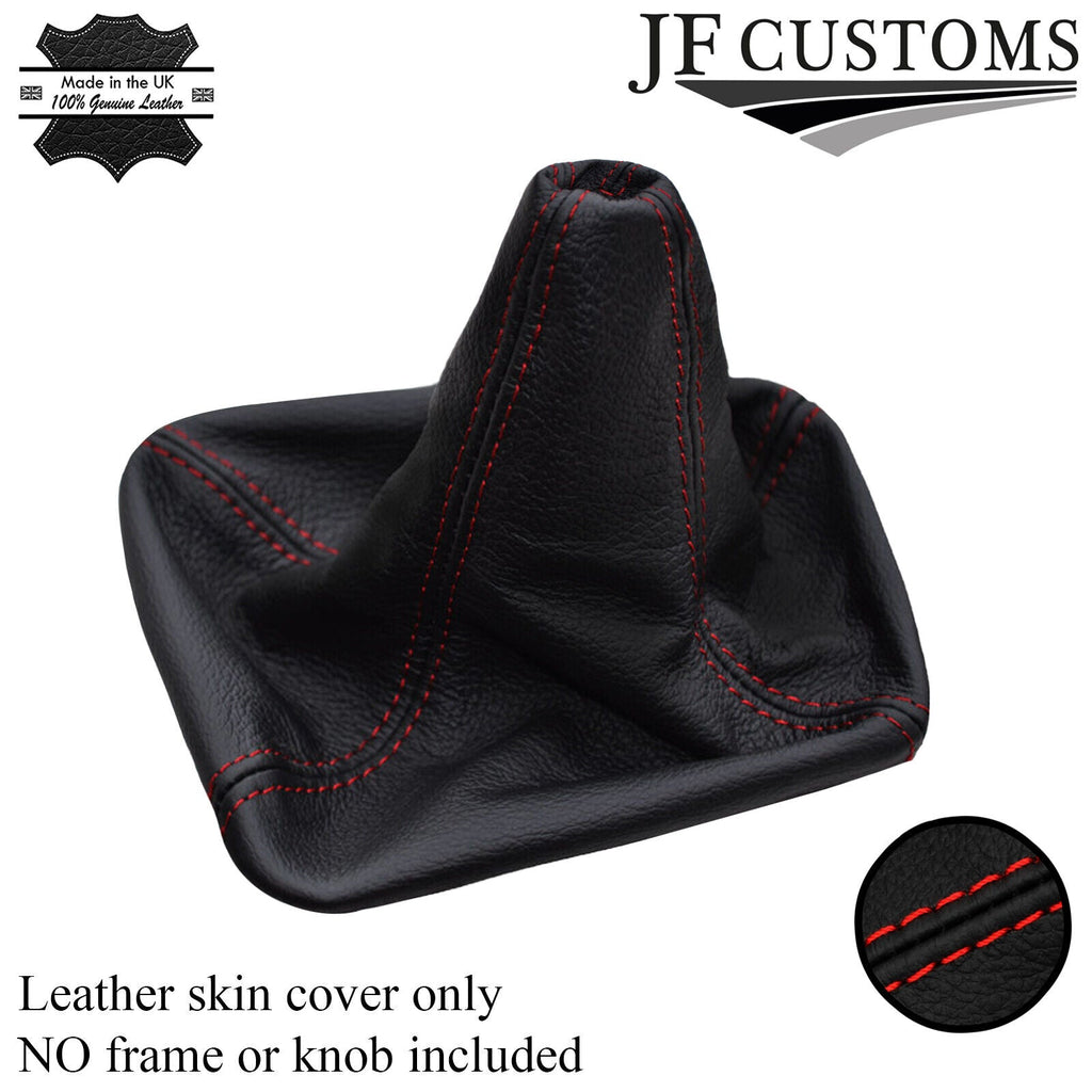 RED STITCH FITS SKODA OCTAVIA MK1 FL LEATHER GEAR GAITER RS TDI 2000-2004