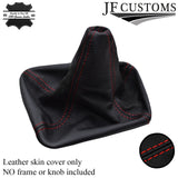 RED STITCH FITS SKODA OCTAVIA MK1 FL LEATHER GEAR GAITER RS TDI 2000-2004