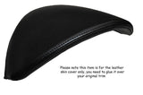 BLACK STITCHING SPEEDO HOOD LEATHER SKIN COVER FITS NISSAN QASHQAI 2007-2013