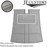 TAN STITCH L GREY SUEDE SUNROOF HEADLINER COVER FOR JAGUAR XJ6 X300 X308 94-02