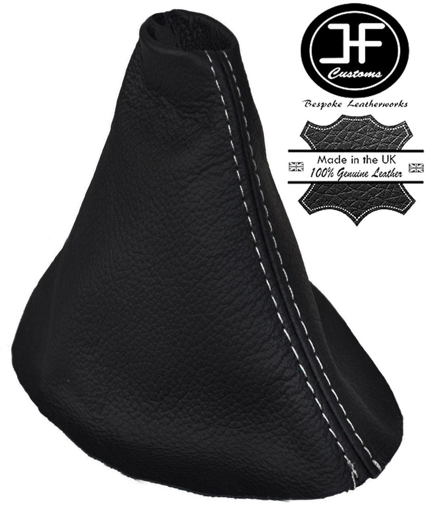 WHITE STITCH GENUINE LEATHER GEAR STICK GAITER FITS RENAULT SCENIC MK3 2009-2015