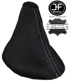 WHITE STITCH GENUINE LEATHER GEAR STICK GAITER FITS RENAULT SCENIC MK3 2009-2015