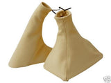 FITS ASTRA MK4 COUPE 98-05 GEAR AND HANDBRAKE GAITER BEIGE CUSTOM NEW MADE IN UK