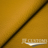 YELLOW ITALIAN LEATHER 4X DOOR CARD COVER FOR LANCIA BETA VOLUMEX COUPE