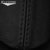 FITS VOLVO C30 06-13 BLACK STITCH LEATHER HANDBRAKE GAITER+PLASTIC FRAME