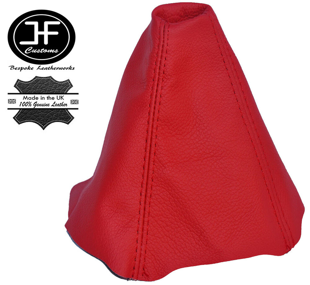 RED LEATHER MANUAL GEAR GAITER SHIFT BOOT FITS CITROEN C2 2003-2009 CUSTOM NEW