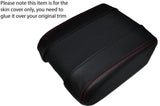RED STICH LEATHER & PERFORATED SKIN ARMREST COVER FITS RANGE ROVER VOGUE L322