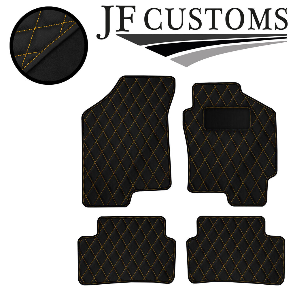 YELLOW DIAMOND VINYL 4XTAILORED FLOOR CARPET FOR HYUNDAI TIBURON COUPE 02-09 JF1