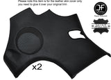BLACK STITCH 2X REAR SIDE SPEAKER PANEL LEATHER COVERS FITS CORVETTE C6 05-13