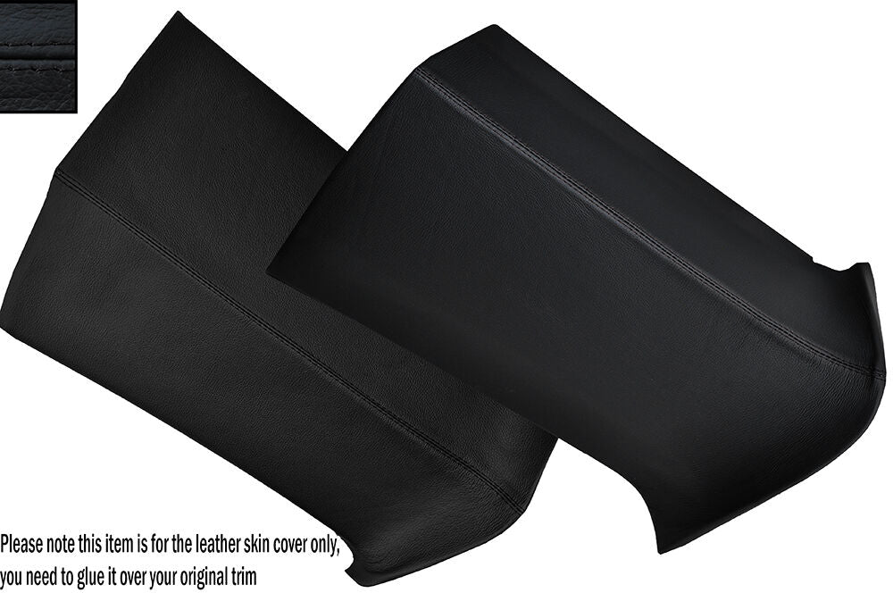 BLACK STITCH 2X D POST PILLARS SKIN COVERS FITS VW T5 TRANSPORTER CARAVELLE