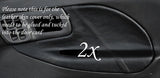 BLACK STITCH FITS SUBARU IMPREZA 92-98 2X FRONT DOOR CARD INSERT LEATHER COVERS