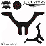 D RED STITCH LEATHER SPORT STEERING WHEEL TRIM + FRAME FOR BMW 3 E46 99-05