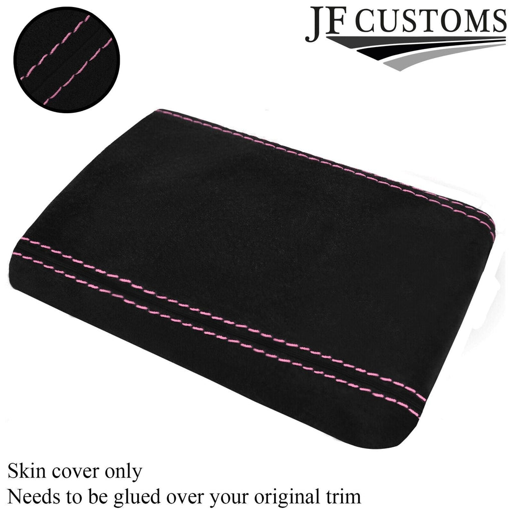 PINK STITCHING REAL SUEDE ARMREST COVER FITS SUBARU IMPREZA WRX STI 2001-2004