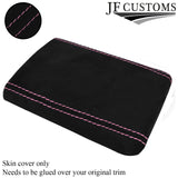 PINK STITCHING REAL SUEDE ARMREST COVER FITS SUBARU IMPREZA WRX STI 2001-2004