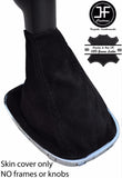 BLACK STITCH REAL SUEDE MANUAL GEAR GAITER FOR VAUXHALL OPEL CORSA D 2006-2014