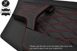 RED DIAMOND STITCH 2X FULL FRONT DOOR CARD LEATHER COVERS FITS BMW E30 SALOON