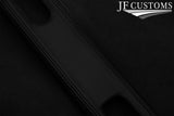 BLACK STITCH LEATHER TOP CENTRE CONSOLE TRIM SKIN COVER FITS LOTUS EVORA 09-18