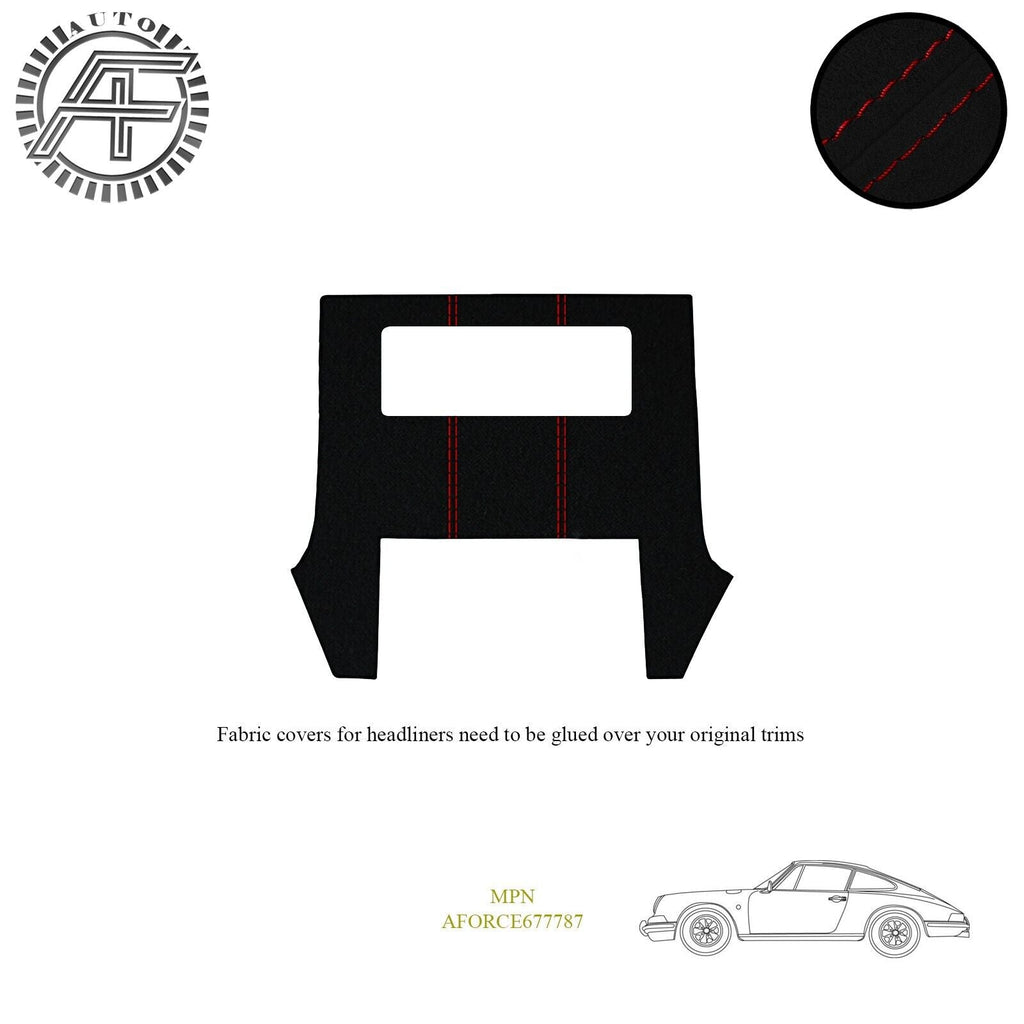 LUXE SUEDE HEADLINER COVER FOR PORSCHE 911 2 DOOR COUPE + SUNROOF 1964-1998