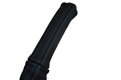 blue stitch FITS VOLVO S60 00-06 LEATHER HANDBRAKE HANDLE COVER ONLY CUSTOM NEW