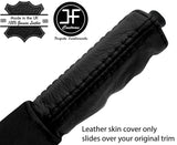 BLACK TOP GRAIN REAL LEATHER HANDBRAKE HANDLE COVER FOR FORD GRANADA MK1