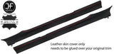 RED  STITCH 2X TOP ROOF SIDE PANEL LEATHER COVERS FITS BMW E23 7 SERIES 77-86