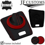 D RED & BLACK LEATHER SMG AUTOMATIC GEAR + SURROUND TRIMS FOR BMW E46 99-05