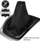 BLACK STITCH TOP GRAIN LEATHER MANUAL GEAR GAITER FITS NISSAN X TRAIL T32 14-19