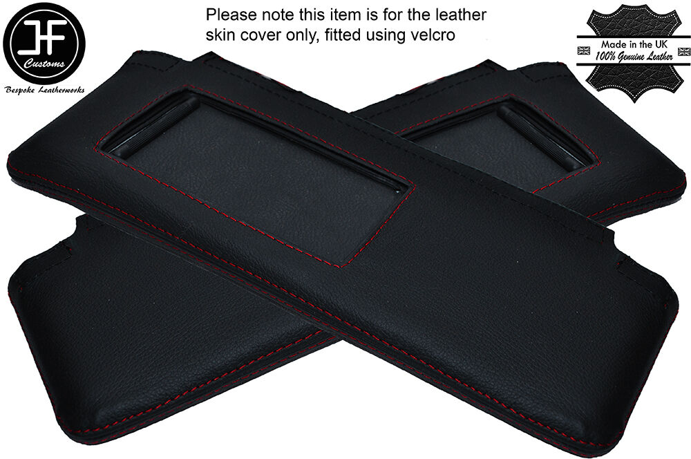 RED STITCHING 2X SUN VISORS LEATHER COVERS FITS ALFA ROMEO 164 STYLE 2