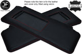 RED STITCHING 2X SUN VISORS LEATHER COVERS FITS ALFA ROMEO 164 STYLE 2