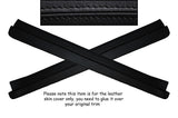 BLACK STITCH 2X DOOR SILL TRIM SKIN COVERS FITS TOYOTA CELICA MK6 1994-1998