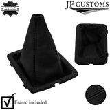 BLACK STITCH LEATHER MANUAL GEAR GAITER + FRAME Jeep Cherokee liberty 2010