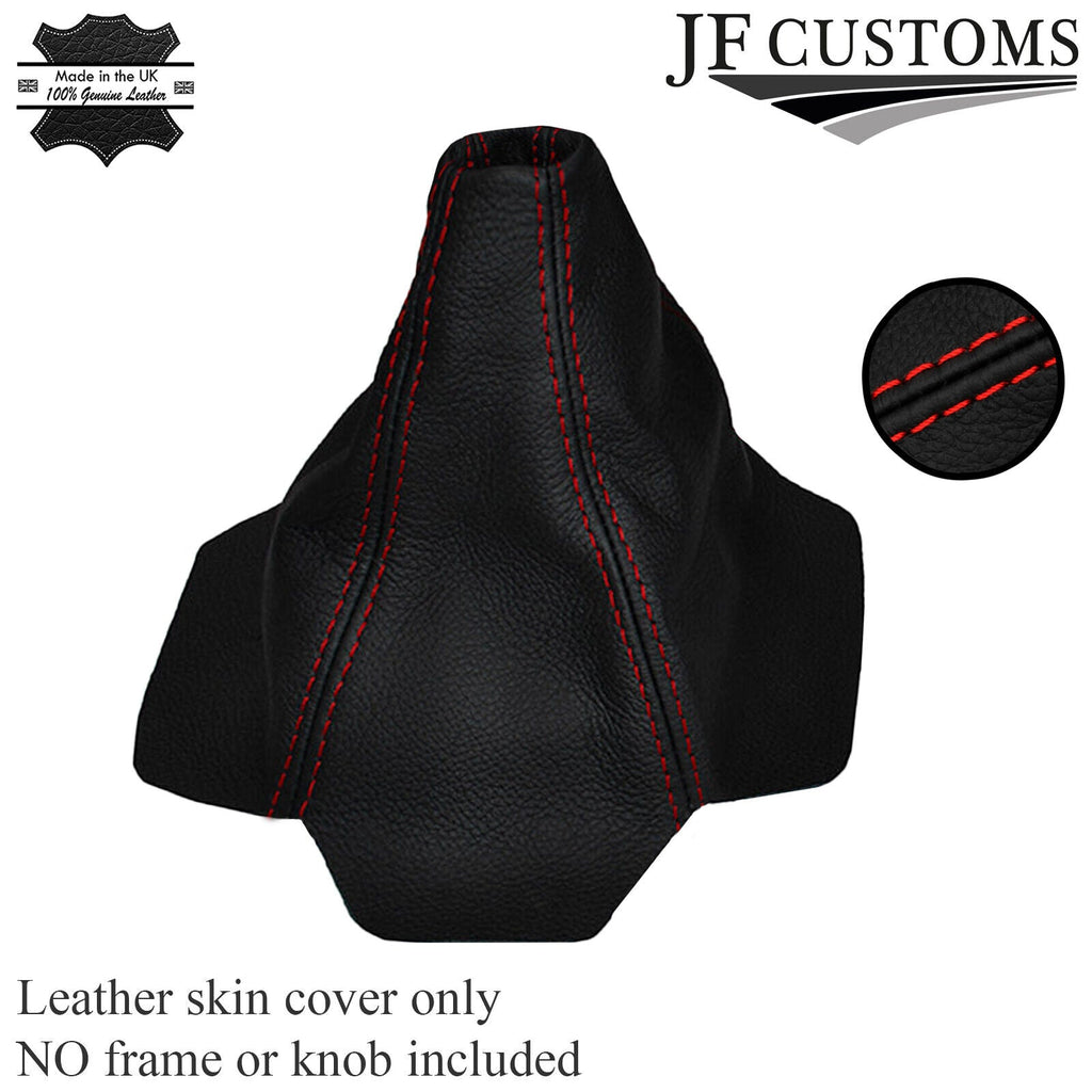 RED STITCH LEATHER GEAR GAITER FITS AUDI COUPE GT B2 QUATTRO UR 85-87 CUSTOM NEW