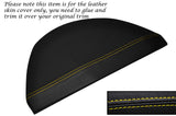 YELLOW STITCH SPEEDO HOOD INSTRUMENT LEATHER SKIN COVER FITS VOLVO S60 V70