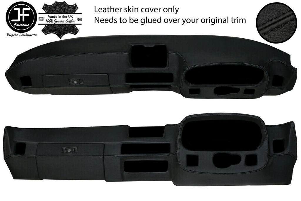 BLACK STITCH DASHBOARD REAL LEATHER COVER FOR PORSCHE 924 75-88 944 81-85 JF2