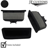 PASSENGER SIDE SUEDE DOOR HANDLE POCKET COVER+FRAME FOR NISSAN SKYLINE R34