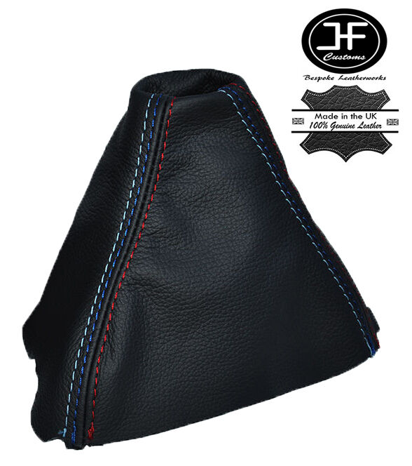 FITS BMW 5 SERIES F10 F11 2010-2015 TRI STITCH MANUAL GEAR GAITER REAL LEATHER